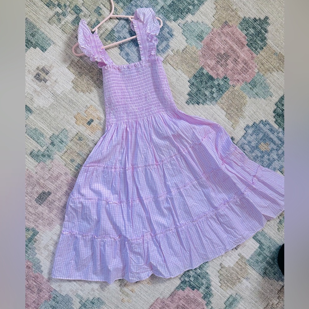 Hill House pink gingham Ellie nap dress